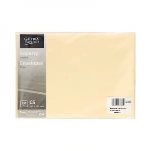 Koperty Argo B6 Gładkie Kremowe 150g, 10szt